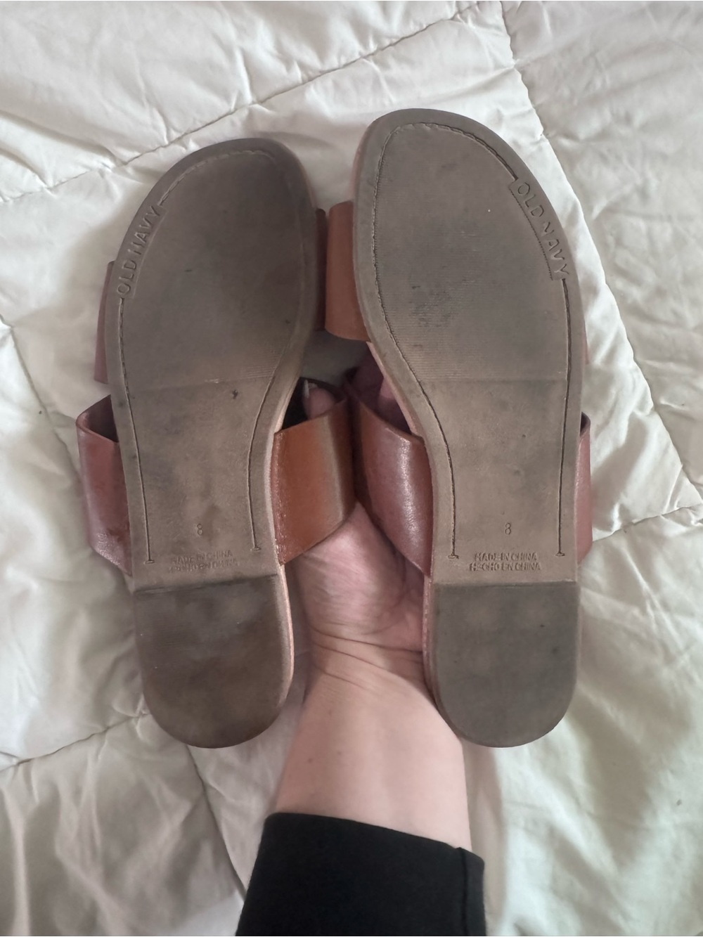 Old Navy Brown Crisscross Slide Sandals - Picture 3 of 3